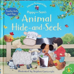 USBORNE Farmyard Tales Poppy Sam ANIMAL HIDE AND SEEK Lift‎ Flaps Touchy Feely
